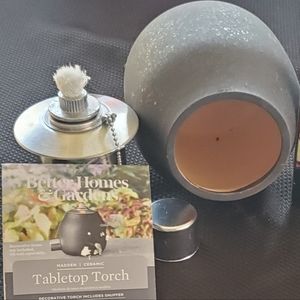 better homes and gardens madden ceramic matte tabletop torch